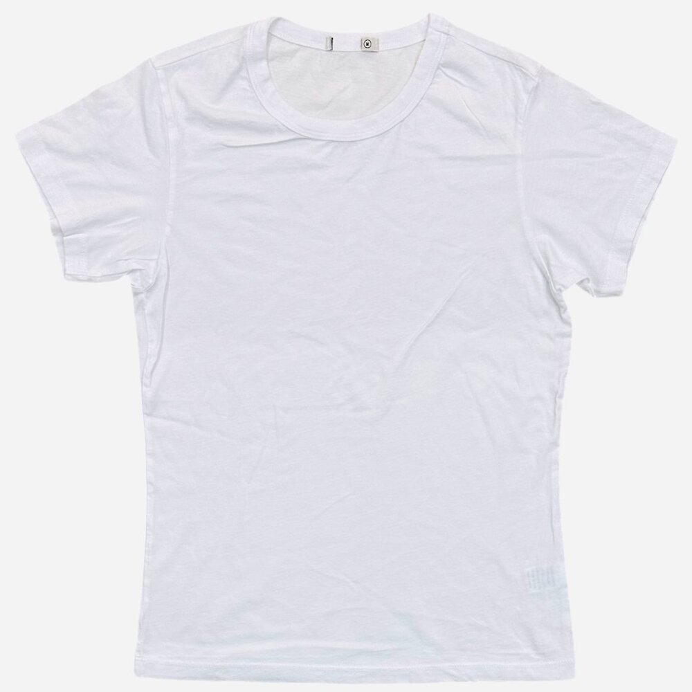 Buck Mason Women's White Short Sleeve Crew Tee
